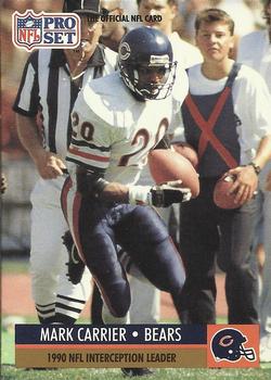 Mark Carrier Chicago Bears 1991 Pro set NFL #18